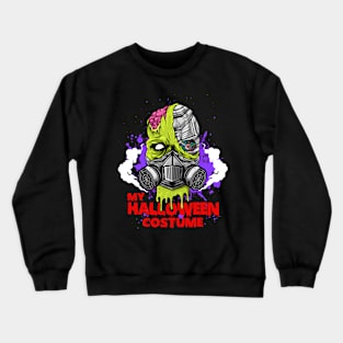 Breathless Zombie Halloween Costume Crewneck Sweatshirt